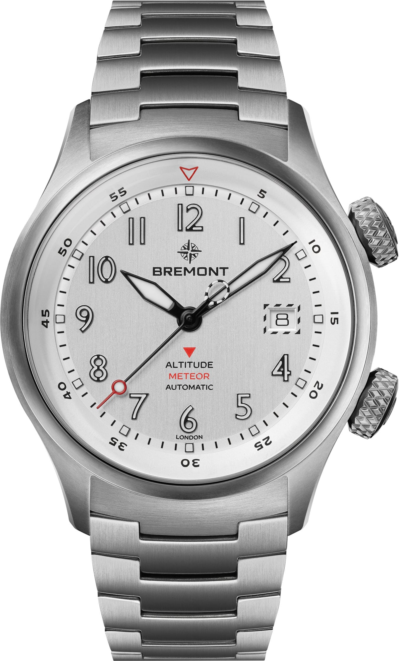 Bremont Altitude MB Meteor Orange Silver Dial on Bracelet