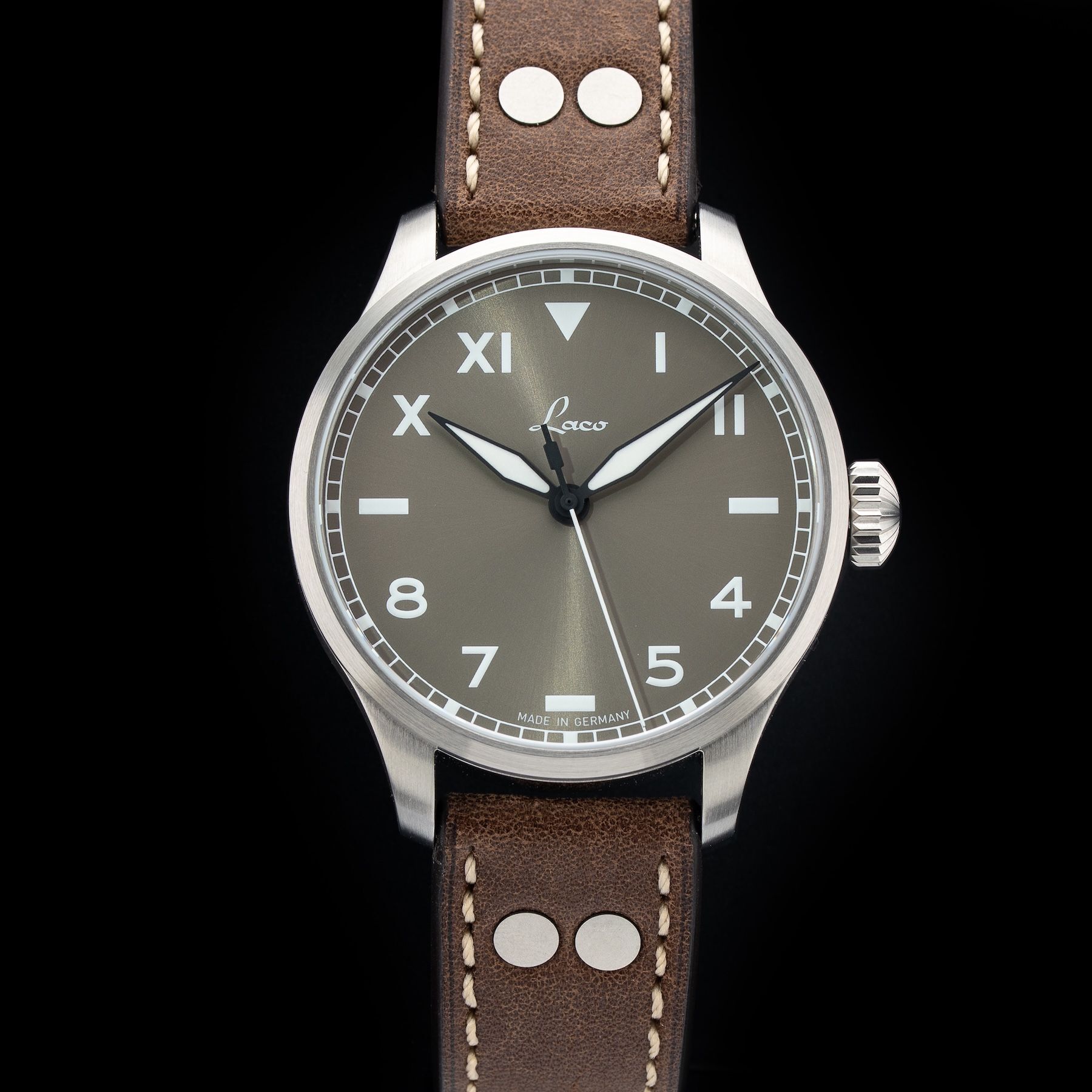 Laco 862170 Pilot Watches Basic Augsburg 42 Taupe California