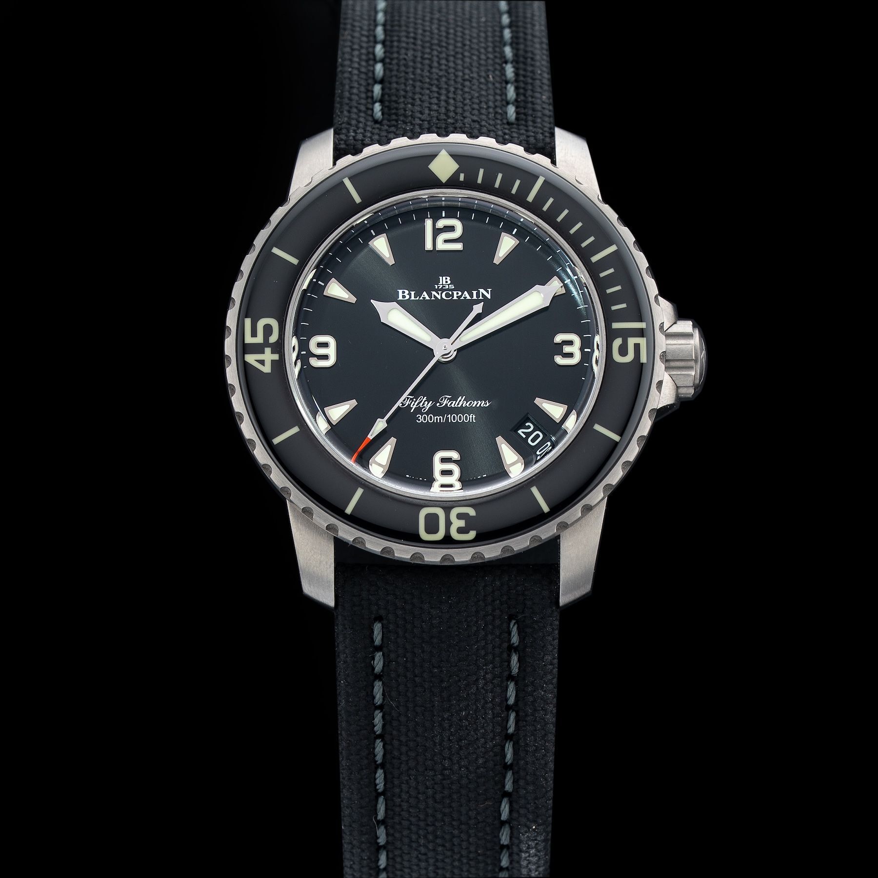 Blancpain 5010 12B30 B64A Fifty Fathoms Automatic 42mm Black Dial