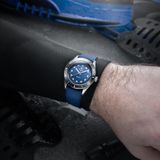 Nivada Grenchen 32074A24 Aquamar Blue On Rubber Strap image 4 thumbnail
