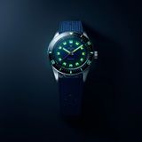 Nivada Grenchen 32074A24 Aquamar Blue On Rubber Strap image 6 thumbnail