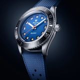 Nivada Grenchen 32074A24 Aquamar Blue On Rubber Strap image 2 thumbnail