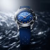 Nivada Grenchen 32074A24 Aquamar Blue On Rubber Strap image 5 thumbnail