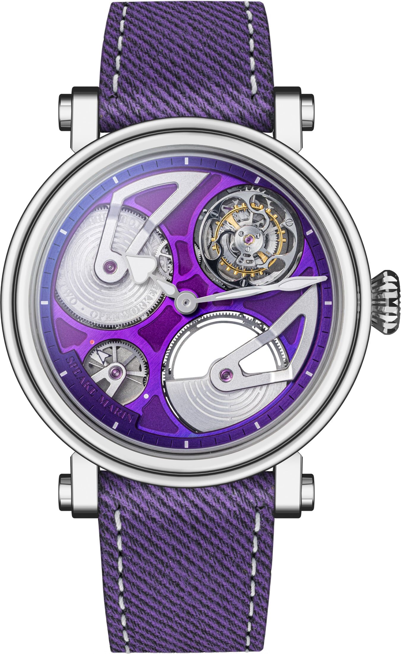 Speake Marin 914211570 Openworked Tourbillon Purple Hour 42mm