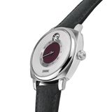 Fears BS240.500A.011.022 Brunswick 40.5 Jump Hour 'Barleycorn Plum' On Strap image 2 thumbnail