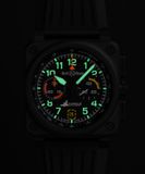Bell & Ross BR0394-RSD-CE/SRB Chronograph Rafale Solo Display image 5 thumbnail