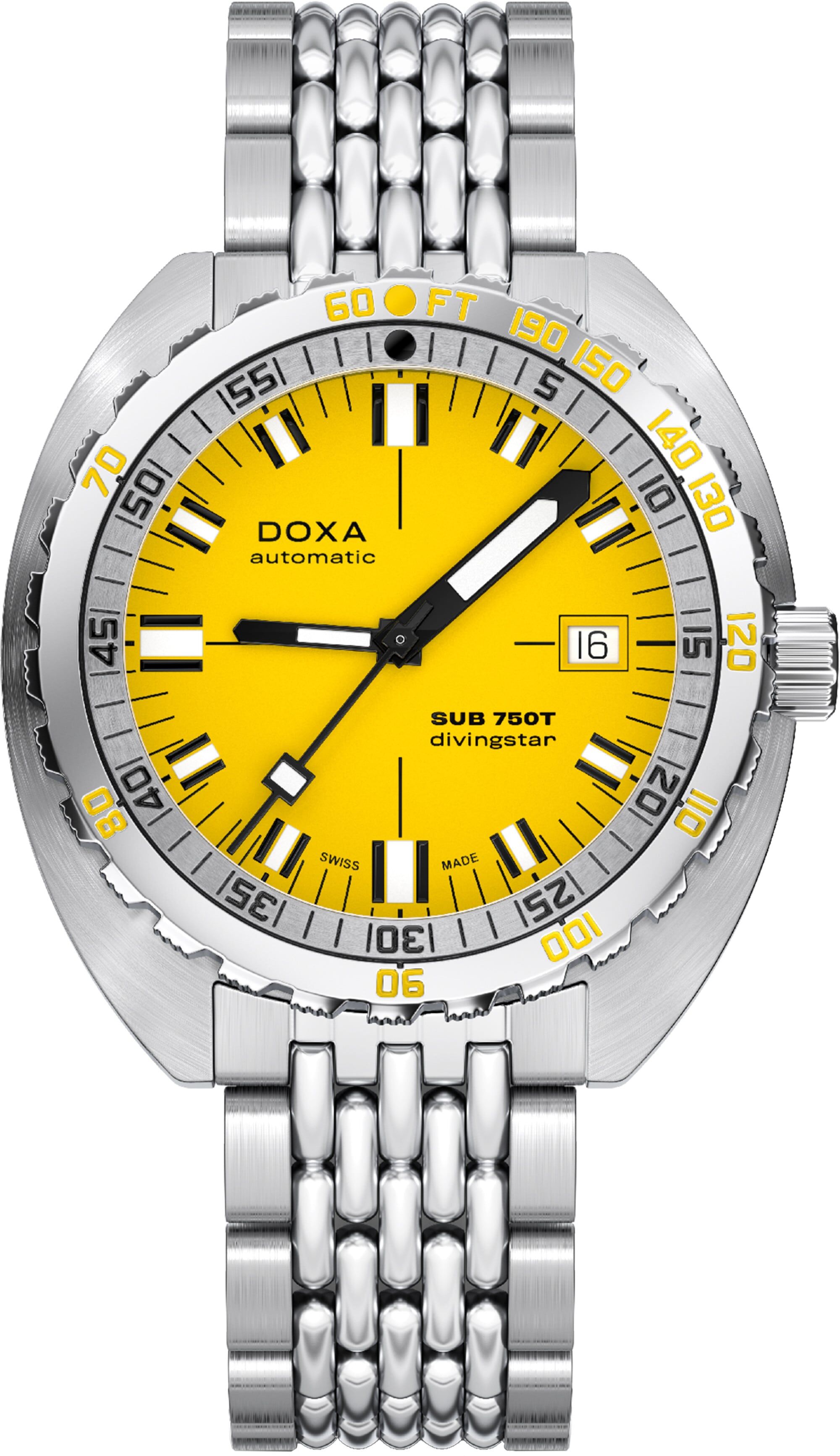 DOXA SUB 750T Divingstar 825.10.361.10 On Bracelet