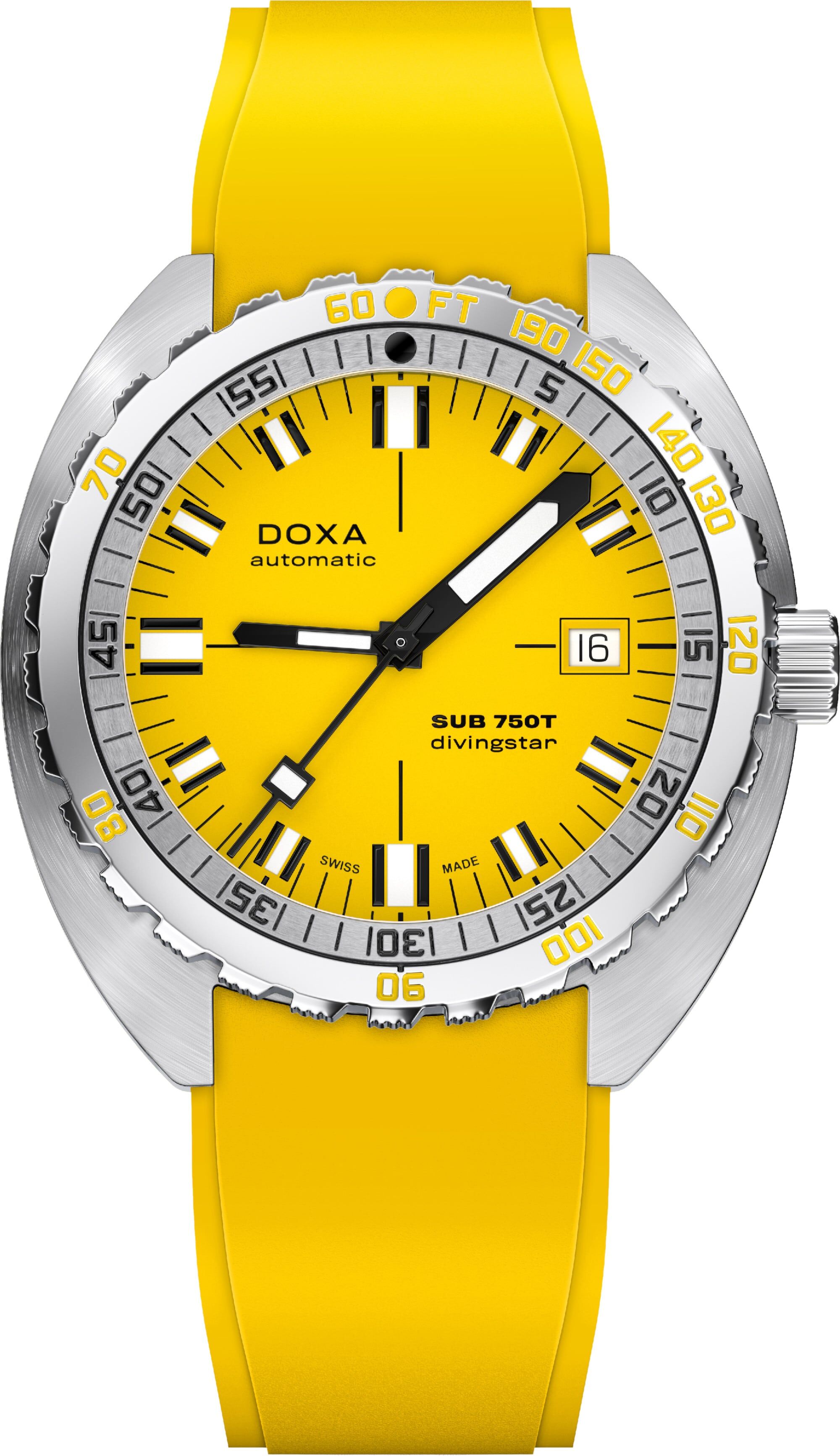 DOXA SUB 750T Divingstar 825.10.361.31 On Strap