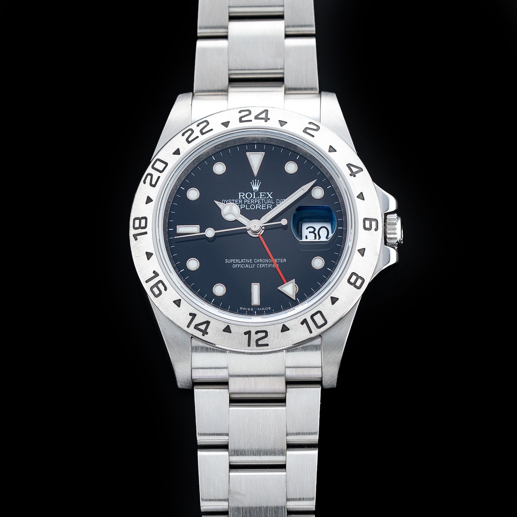Rolex 16570 Explorer II Black Dial