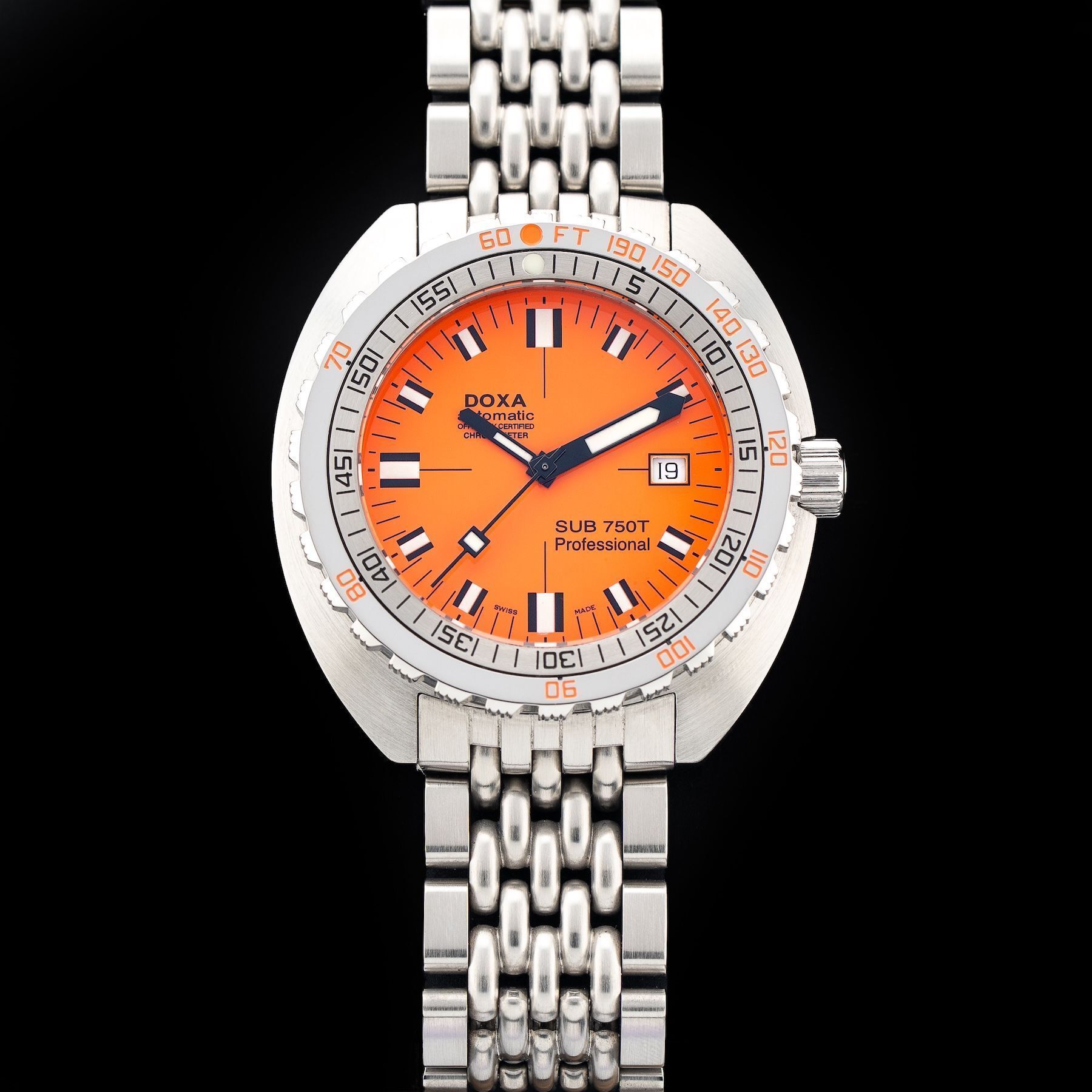 DOXA Sub 750T Professional Chronometer Orange Dial