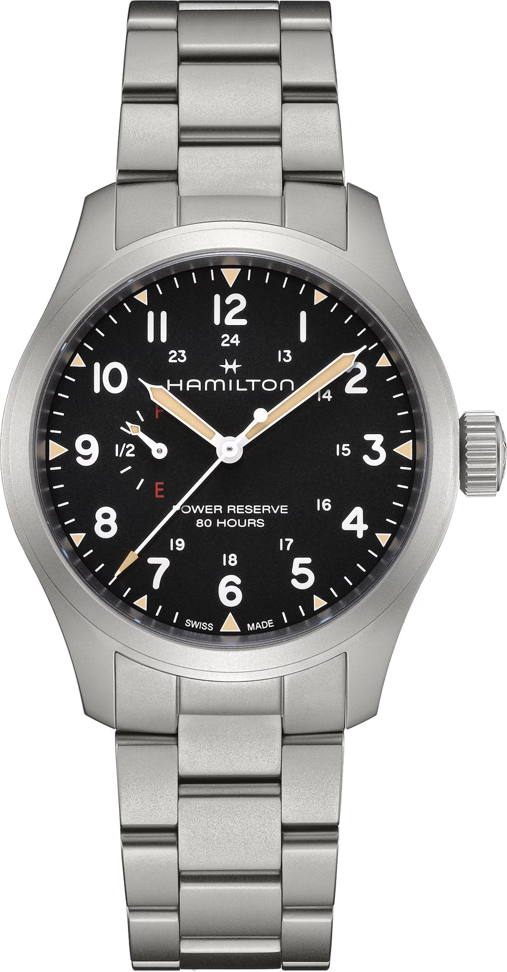 Hamilton H69509130 Khaki Field Mechanical Power Reserve