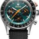Nivada Grenchen 87051Q01 Chronoking Mecaquartz Racing Green on Rubber Tropic Strap image 0 thumbnail