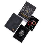 Nivada Grenchen 87051Q01 Chronoking Mecaquartz Racing Green on Rubber Tropic Strap image 4 thumbnail