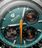 Nivada Grenchen 87051Q01 Chronoking Mecaquartz Racing Green on Rubber Tropic Strap image 1 thumbnail