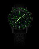 Nivada Grenchen 87051Q04 Chronoking Mecaquartz Racing Green On Beads Of Rice Bracelet image 2 thumbnail