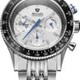 Nivada Grenchen 87046Q04 Chronoking Mecaquartz Racing Grey On Beads Of Rice Bracelet image 0 thumbnail