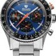 Nivada Grenchen 87050Q20 Chronoking Mecaquartz Racing Blue On Bracelet Flat Link image 0 thumbnail