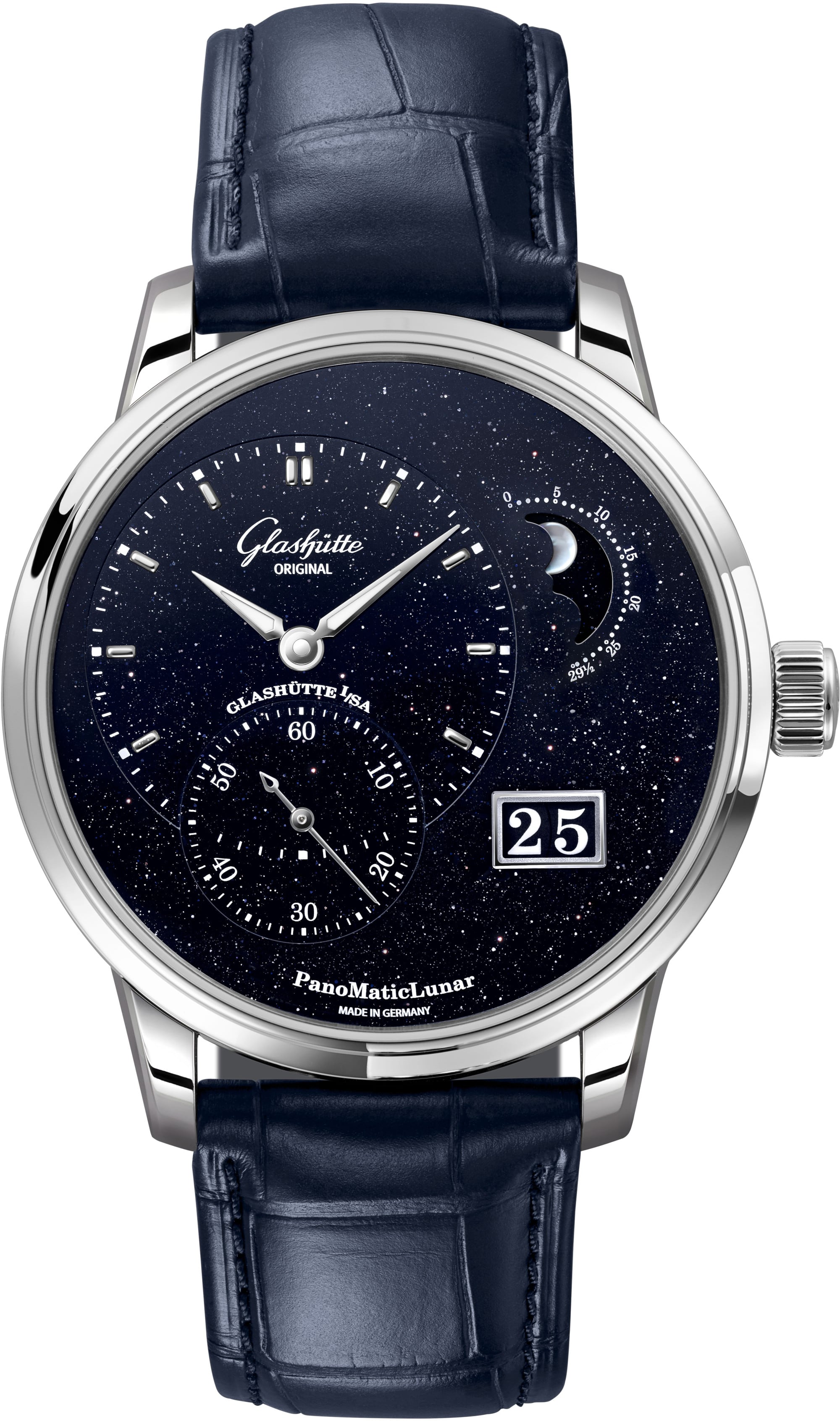 Glashütte Original 1-92-14-01-03-61 PanoMaticLunar on Leather Strap