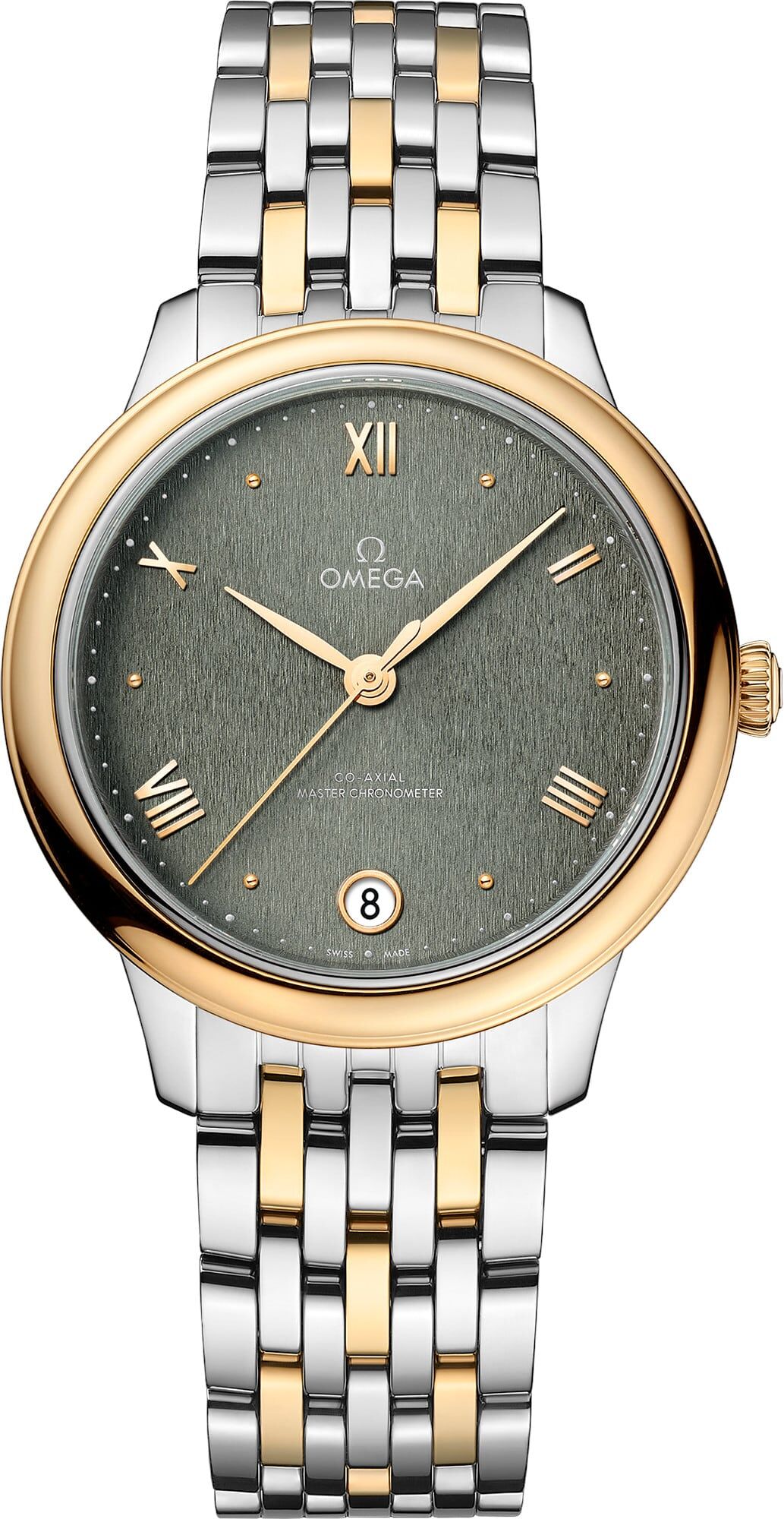 Omega 434.20.34.20.10.001 De Ville Prestige 34mm Steel Gold
