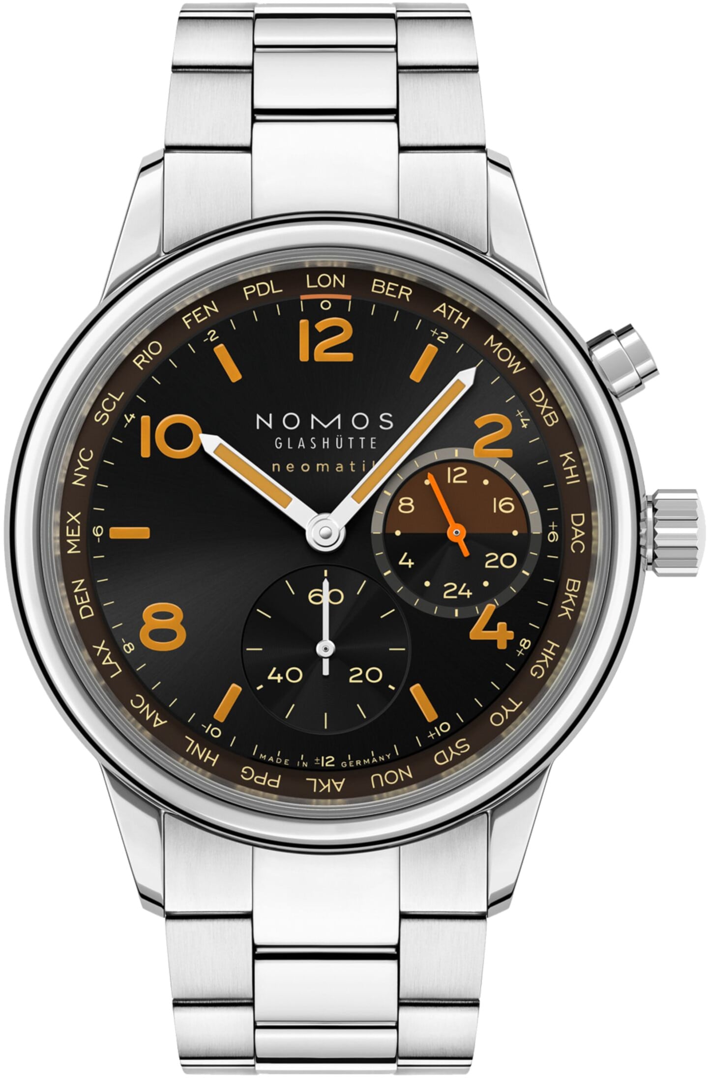NOMOS Glashütte 790.S8 Club Sport Neomatik Worldtimer Grid