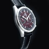 Omega 332.12.41.51.11.001 Speedmaster 57 Coaxial Chronometer Chronograph Red Dial 40.5mm On Strap image 1 thumbnail