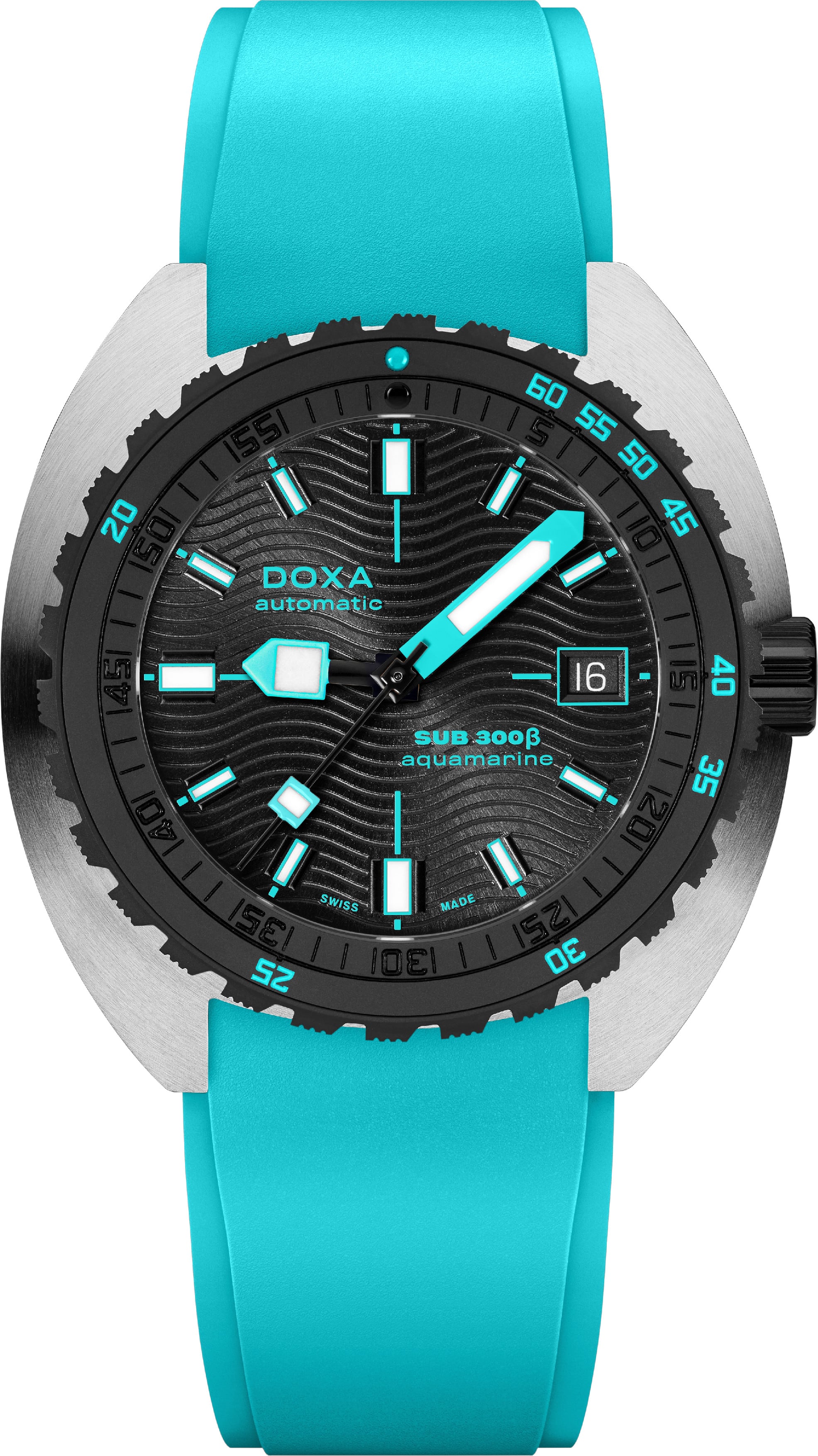 DOXA Sub 300β Aquamarine 830.10.241.25 on Strap