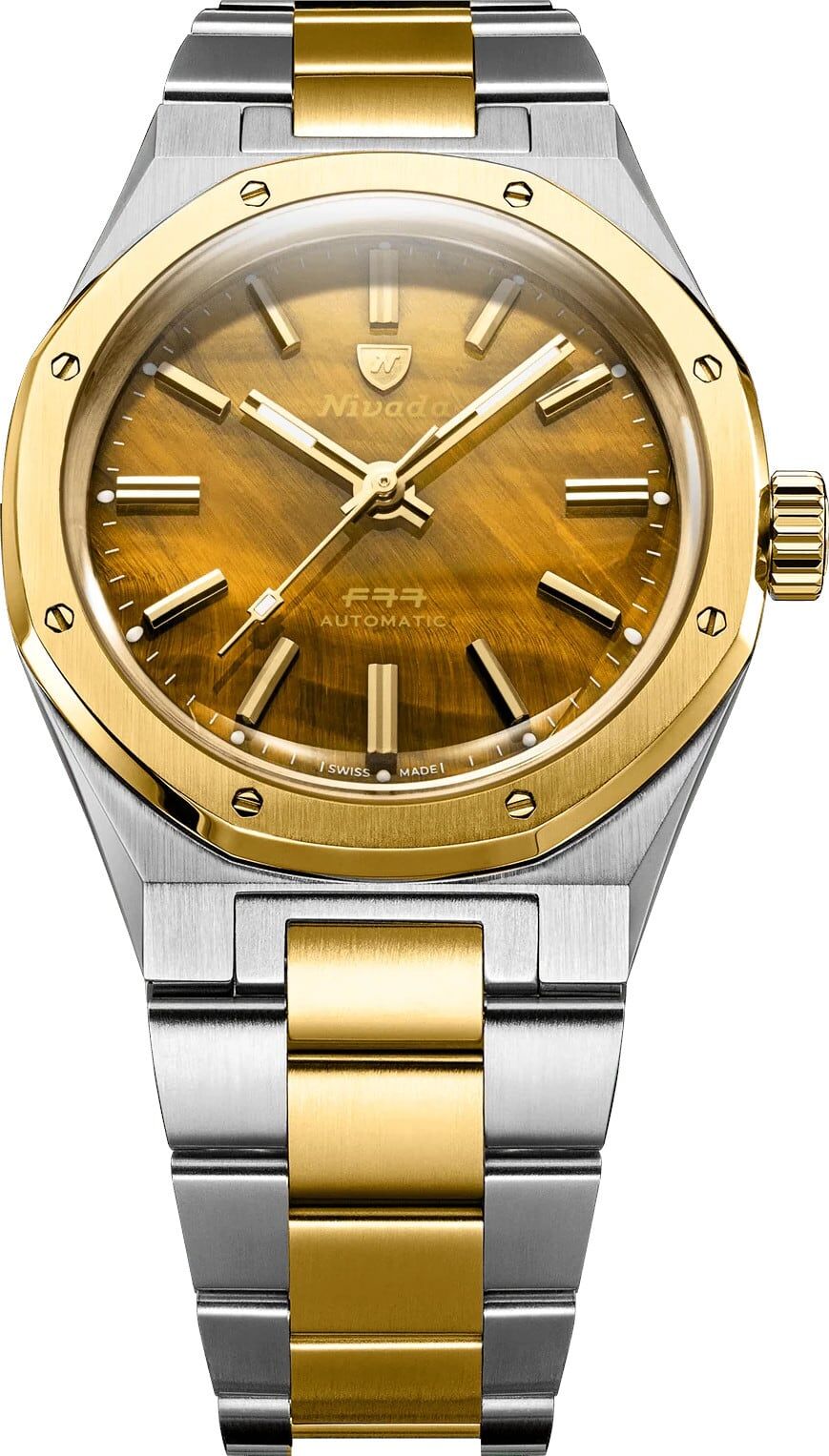 Nivada Grenchen F77 Tiger Eye Bicolor Mark I