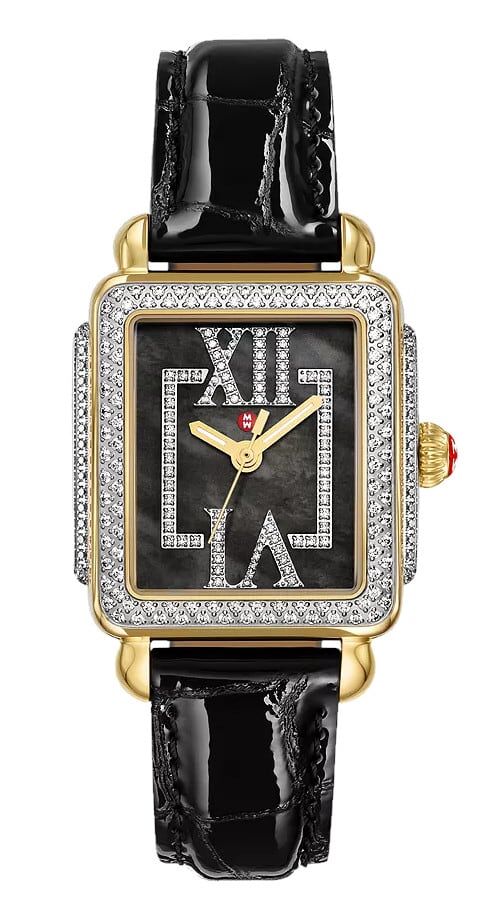 Michele MWW06G000050 Deco Madison Mid Pavé Roman Black