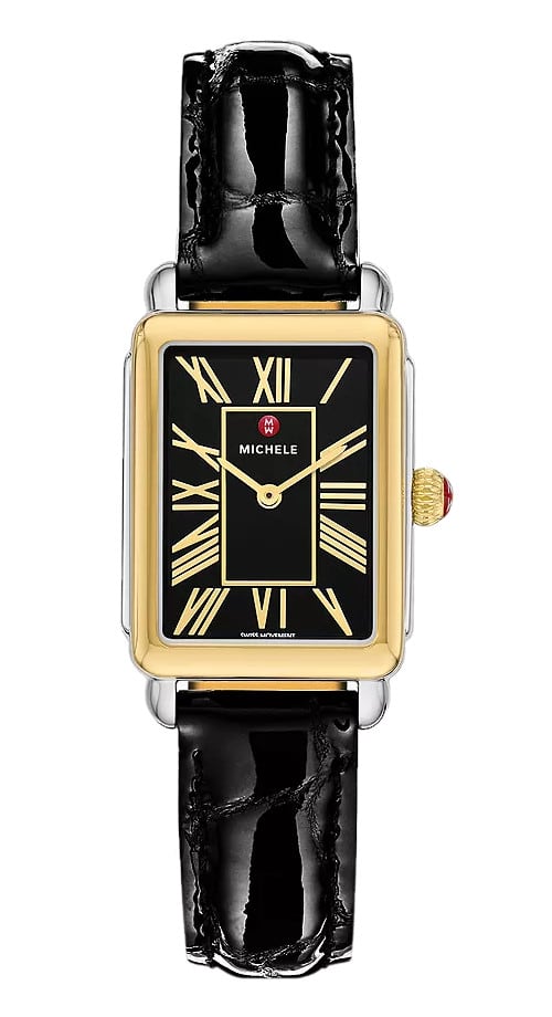 Michele MWW06E000148 Deco Park Black Leather