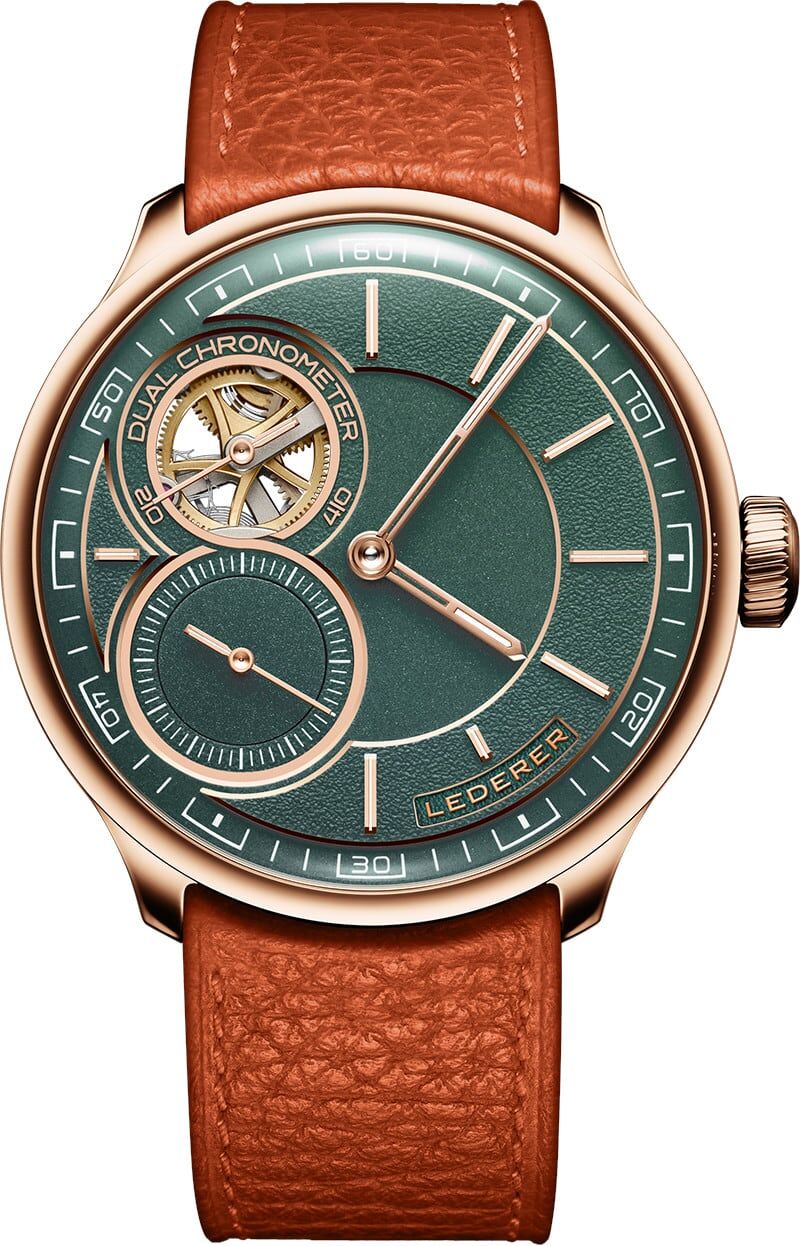 Lederer CIC 9016.50.304 Central Impulse Chronometer Green Dial