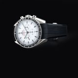 Omega 310.32.42.50.04.001 Speedmaster Moonwatch Professional White Dial On Rubber Strap image 3 thumbnail