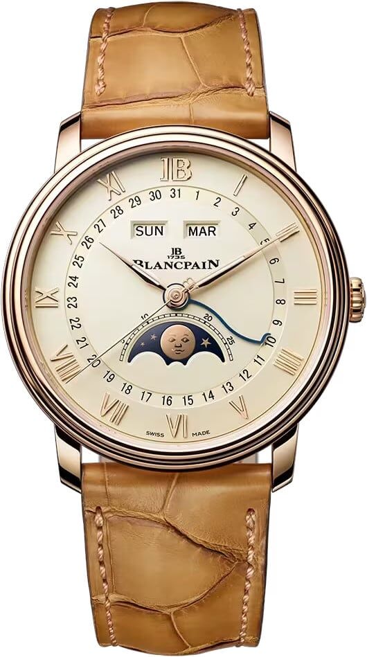 Blancpain 6654N 3642 55B Villeret Quantième Complet