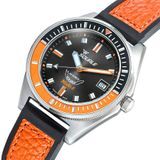 Squale MATICBKOBK.RLOR Matic-S Orange HydroLeather image 3 thumbnail