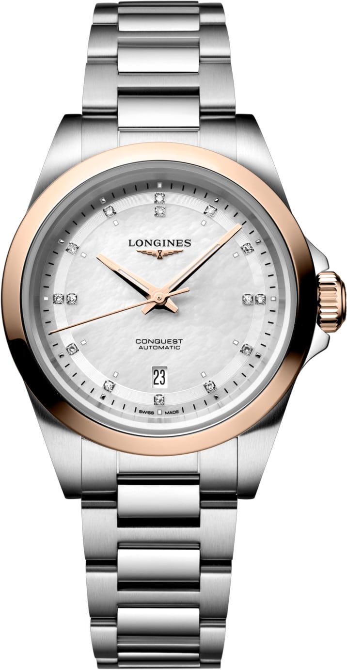 Longines L3.320.5.87.6 Conquest White on Bracelet