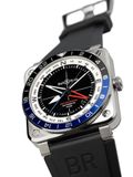 Bell & Ross BR0393-COM-ST/SRB BR-03 GMT Compass on Rubber Strap image 5 thumbnail