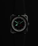 Bell & Ross BR0393-COM-ST/SRB BR-03 GMT Compass on Rubber Strap image 4 thumbnail