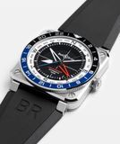 Bell & Ross BR0393-COM-ST/SRB BR-03 GMT Compass on Rubber Strap image 6 thumbnail