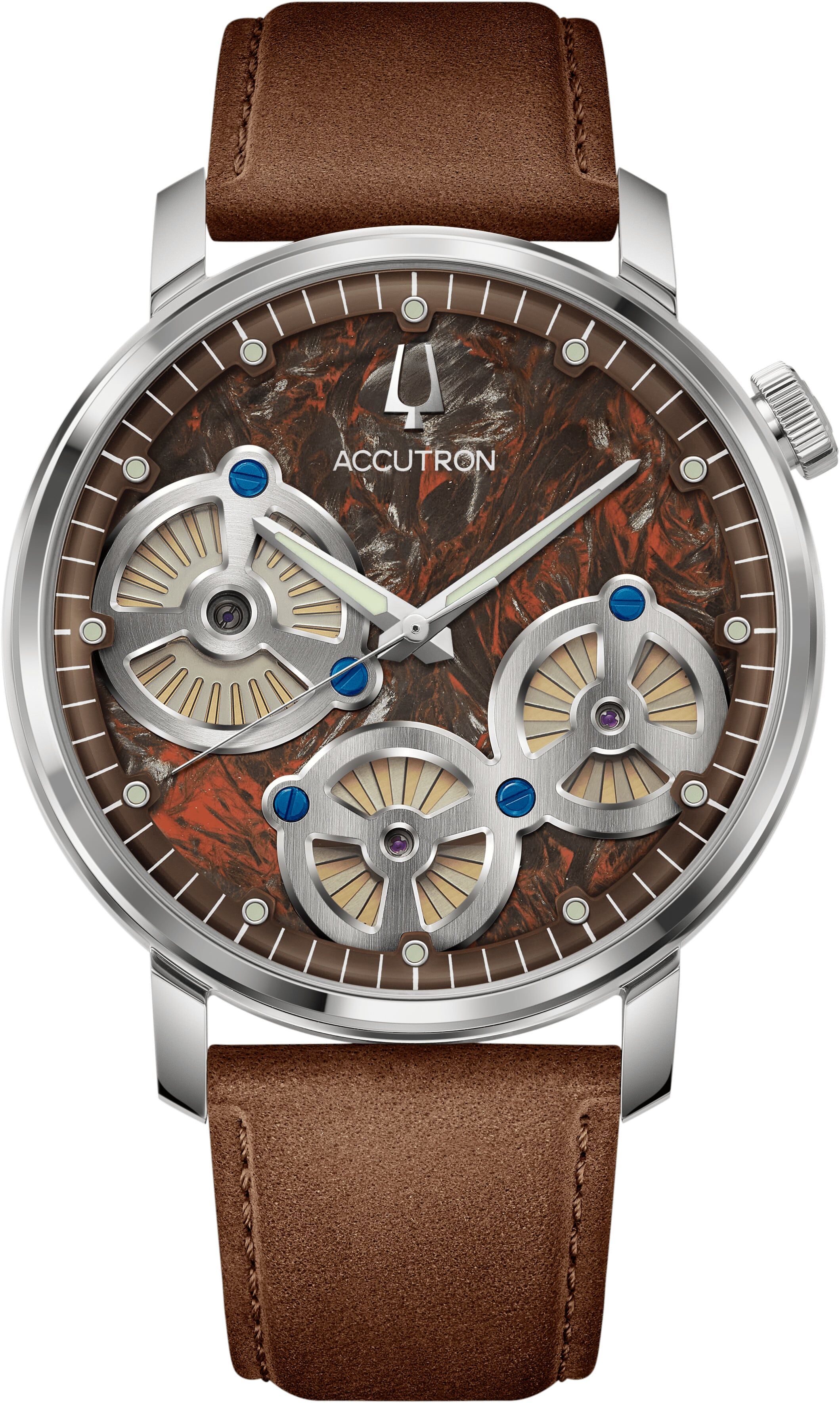 Accutron 26A214 Forged Carbon Brown