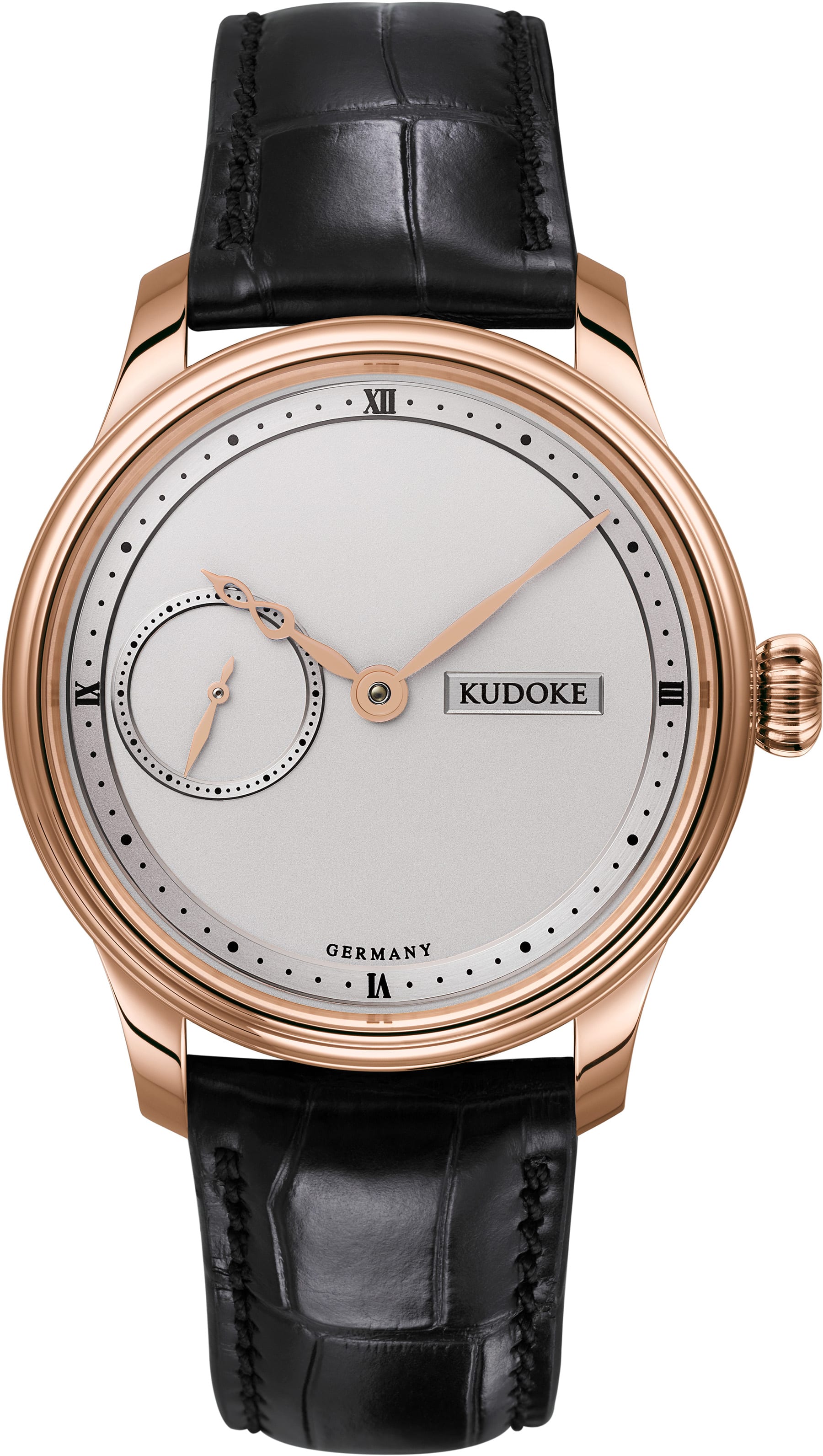 Kudoke 1 Silver Dial Rose Gold