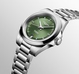 Longines L3.430.4.07.6 Conquest Sunray Green Dial on Bracelet image 4 thumbnail