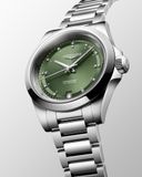 Longines L3.430.4.07.6 Conquest Sunray Green Dial on Bracelet image 9 thumbnail