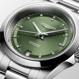 Longines L3.430.4.07.6 Conquest Sunray Green Dial on Bracelet image 1 thumbnail