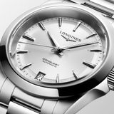 Longines L3.430.4.72.6 Conquest Sunray Silver Dial on Bracelet image 2 thumbnail