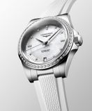 Longines Conquest L3.430.0.87.9 White Mother-of pearl Dial on Strap image 4 thumbnail