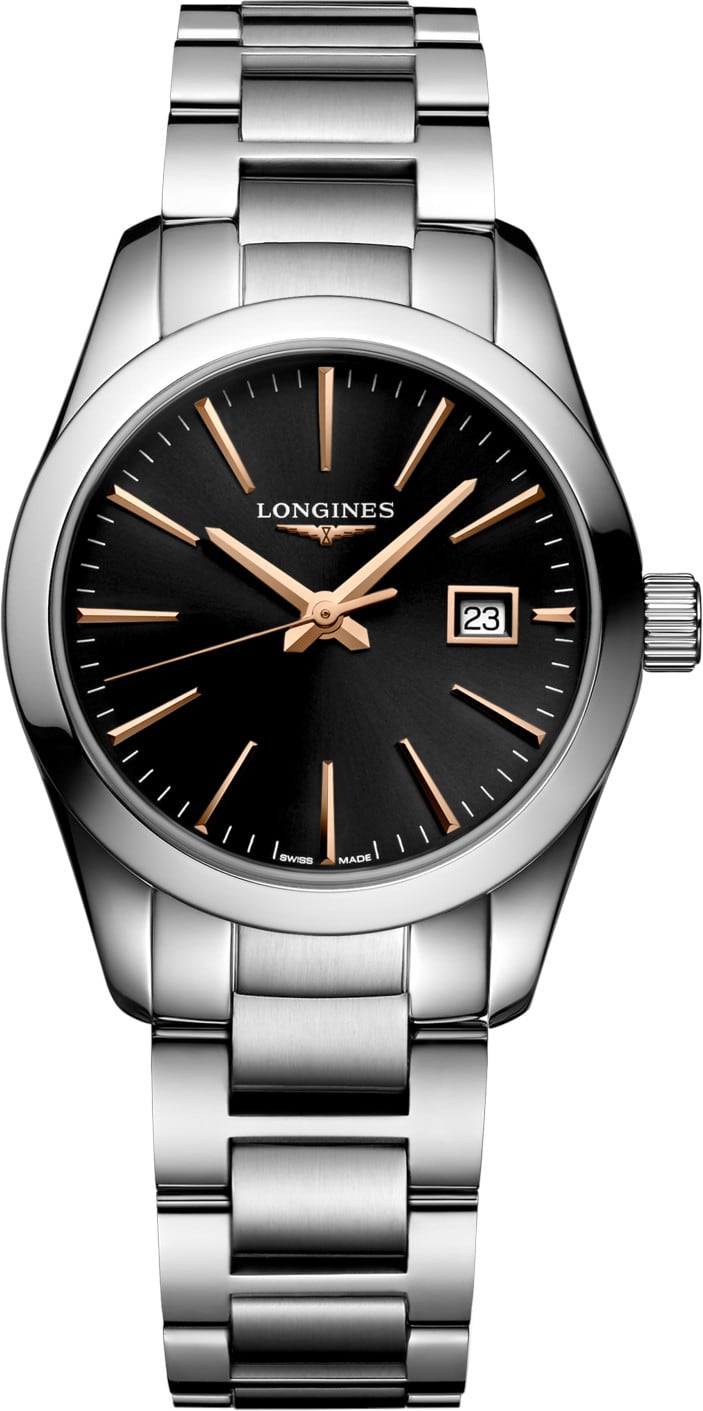 Longines L2.286.4.52.6 Conquest Classic Black Dial on Bracelet