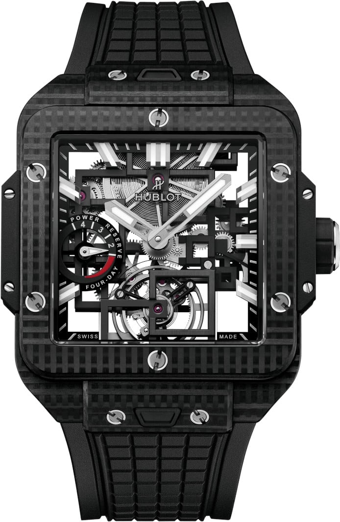 Hublot 805.Qd.0170.Rx Square Bang Tourbillon 4-Day Power Reserve 3D Carbon