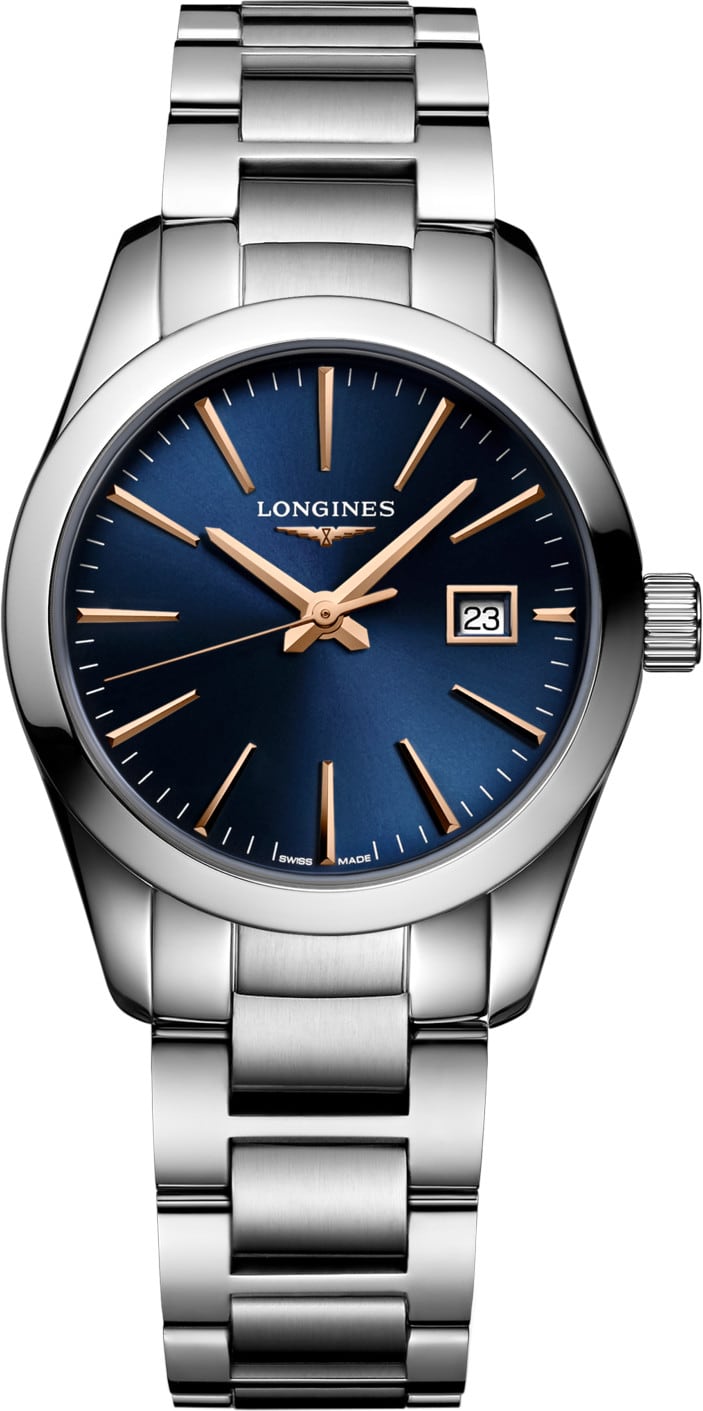 Longines L2.286.4.92.6 Conquest Classic Blue Dial on Bracelet