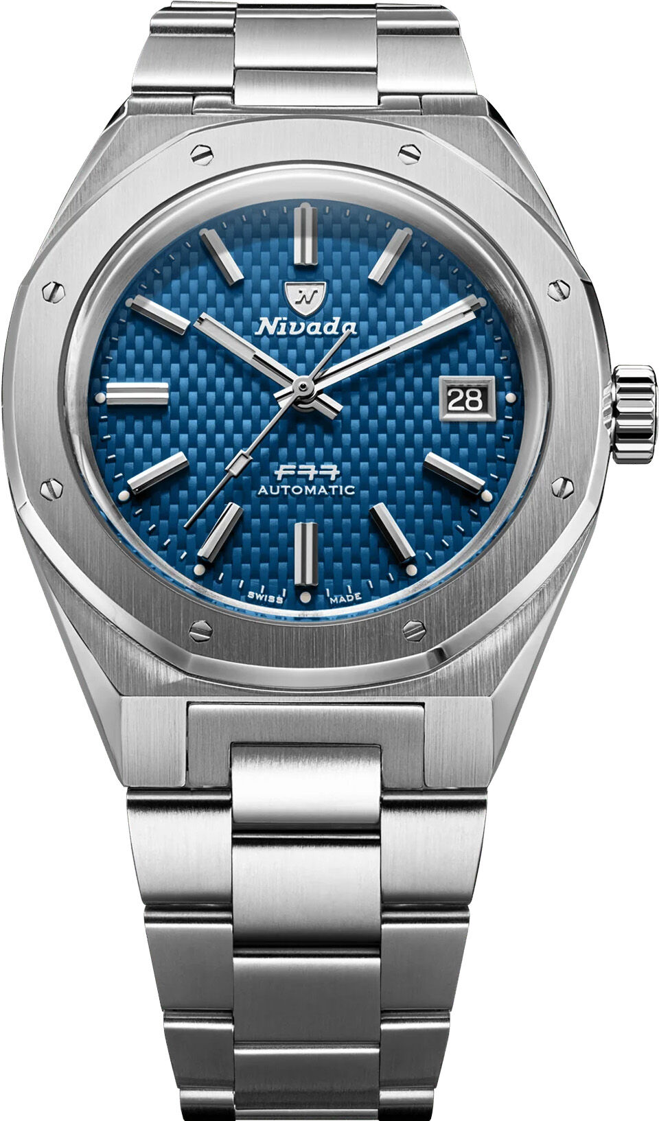 Nivada Grenchen 69041A77B F77 Blue