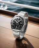 Vulcain 680174A07.BHM286 Skindiver GMT Black Luminova Beige image 3 thumbnail