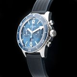 Glashütte Original 1-37-23-02-81-33 SeaQ Chronograph Blue Dial On Rubber Strap image 2 thumbnail